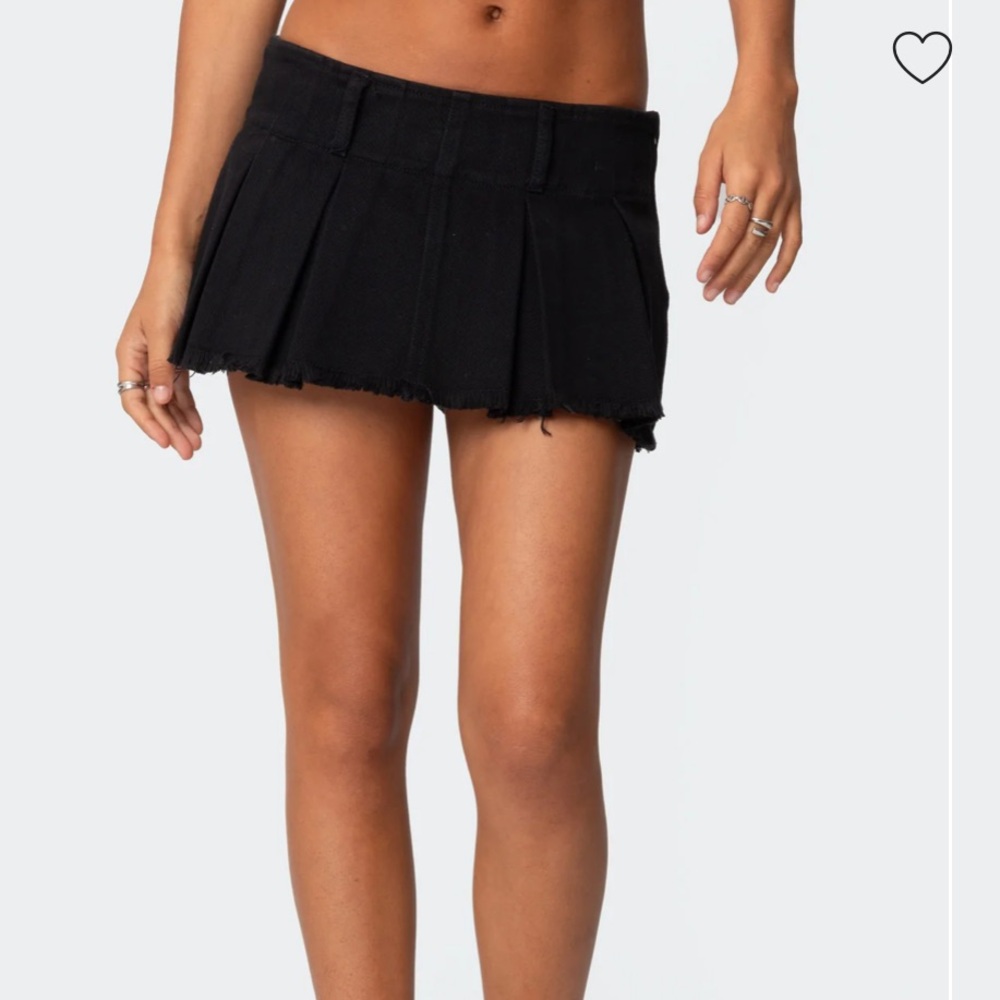Edikted black Pleated Mini Skirt